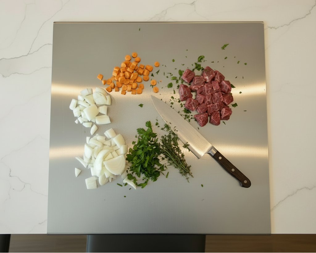 Cutting Board at Countertop Edge